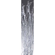 BIRCH BRANCHES GLITTERED 3'-4'  Silver-OUT OF STOCK